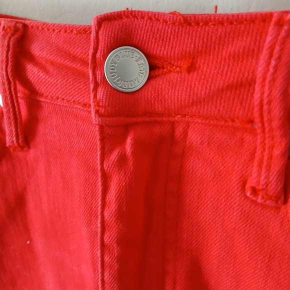 Judy Blue Women's High Rise Tummy Control Size 3/26 Skinny Jeans Red Pockets - Picture 8 of 16